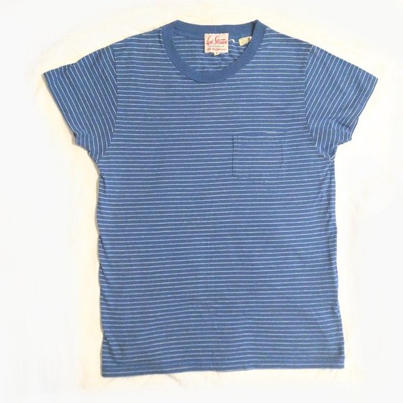 LVC Levi's Vintage Clothing 1950's Sportswear Tee Stripe Small SS16 - Picture 1 of 6